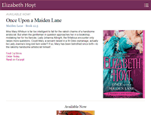 Tablet Screenshot of elizabethhoyt.com